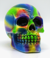 Tye Dye Skull Bank